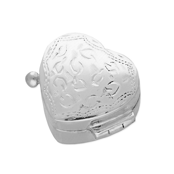 Sterling silver pill on sale box