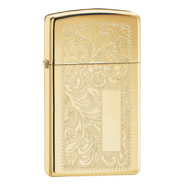 Zippo Slim® Brass Venetian® Lighter 1652B