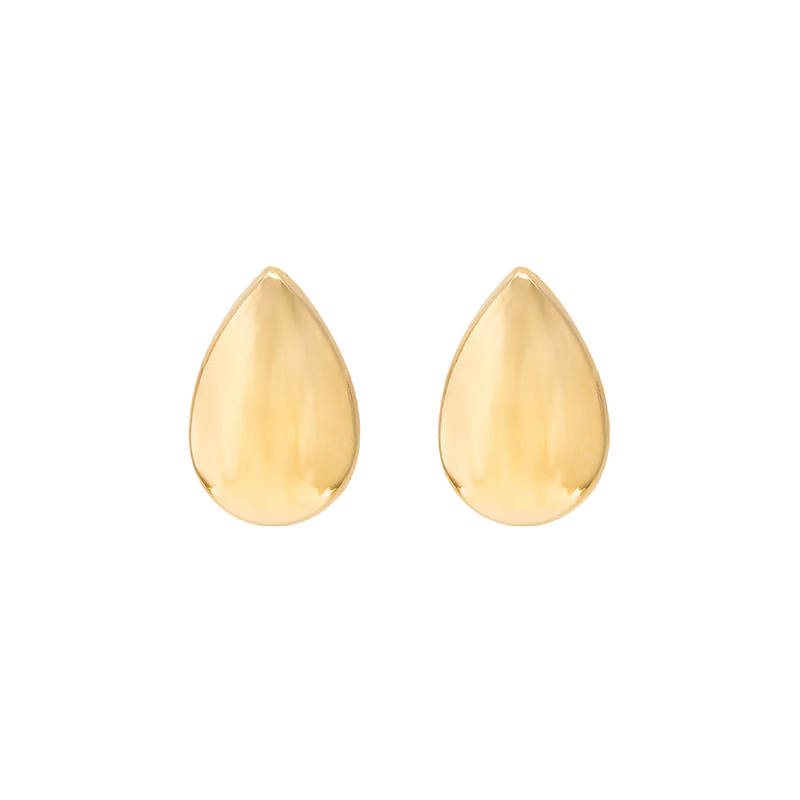 9ct Yellow Gold Teardrop Earrings