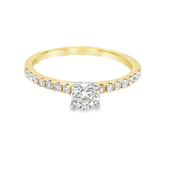 18ct Gold Solitaire Diamond Engagement Ring 0.30ct