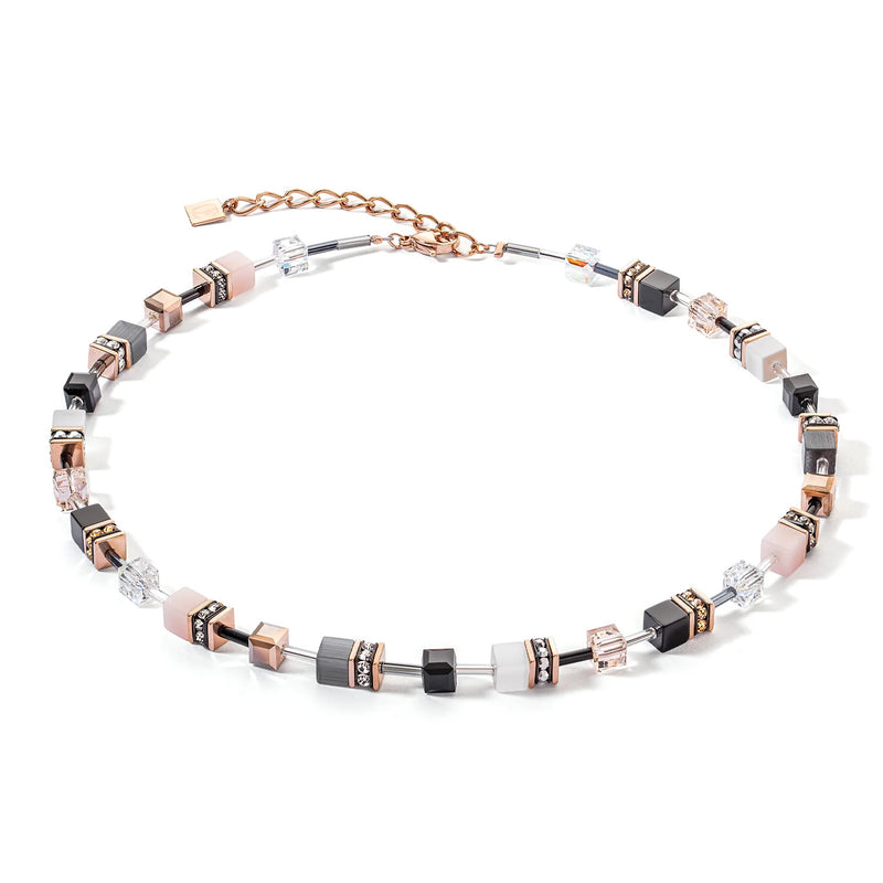 Coeur De Lion GeoCUBE® Iconic Necklace Rose Gold Soft