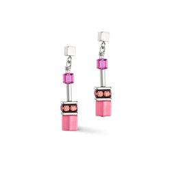 Coeur De Lion GeoCUBE® Iconic Earrings Viva Magenta