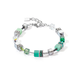 Coeur De Lion GeoCUBE® Bracelet Silver-Green