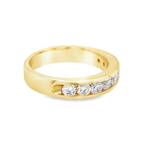 Diamond Eternity Ring 0.77ct Channel Set 18ct Gold side