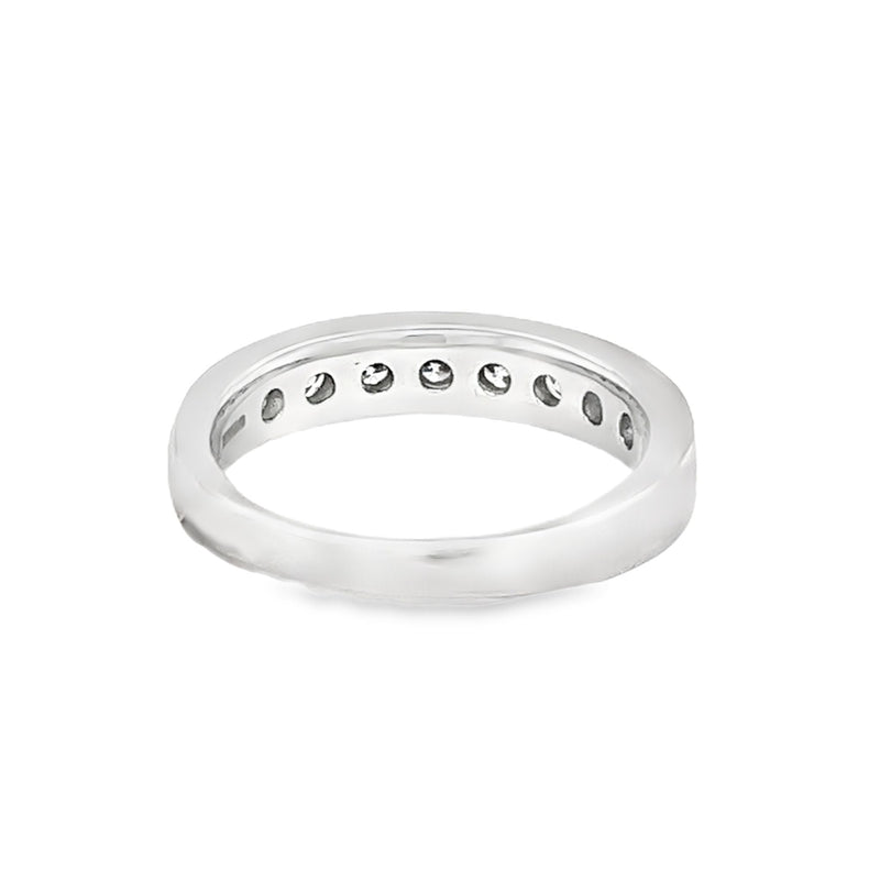 Diamond Eternity Ring 1.00ct Channel Set 14ct White Gold rear