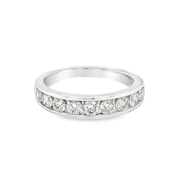 Diamond Eternity Ring 1.00ct Channel Set 14ct White Gold