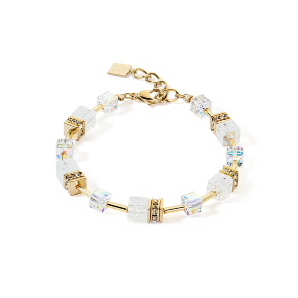 Coeur De Lion GeoCUBE® Iconic Nature Bracelet Gold-White