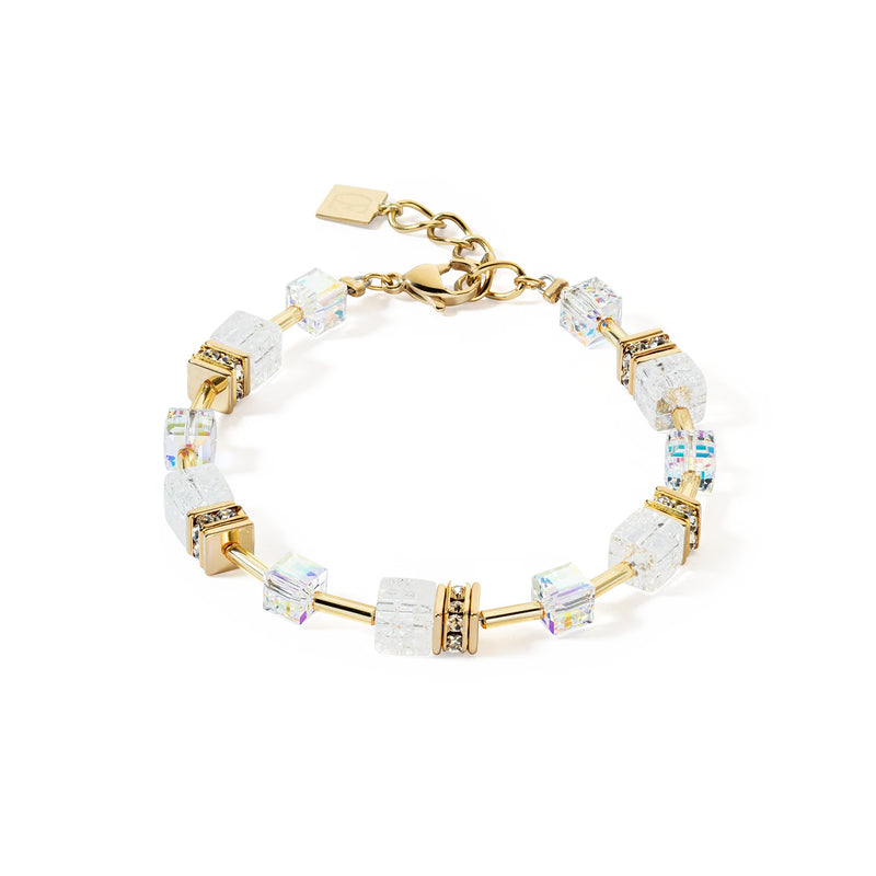 Coeur De Lion GeoCUBE® Iconic Nature Bracelet Gold-White