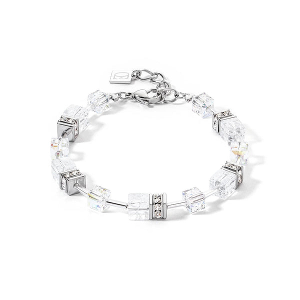 Coeur De Lion GeoCUBE® Iconic Nature Bracelet Silver-White