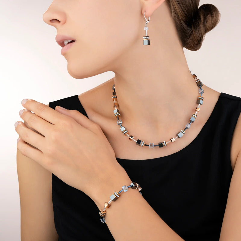 Coeur De Lion GeoCUBE® Necklace Ice Blue