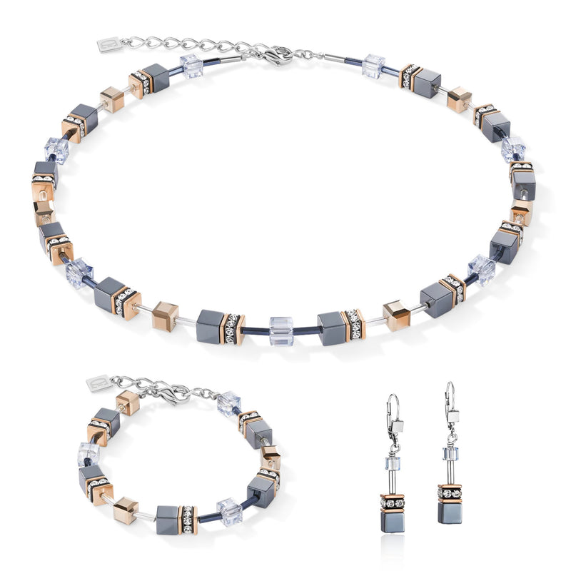 Coeur De Lion GeoCUBE® Necklace Ice Blue