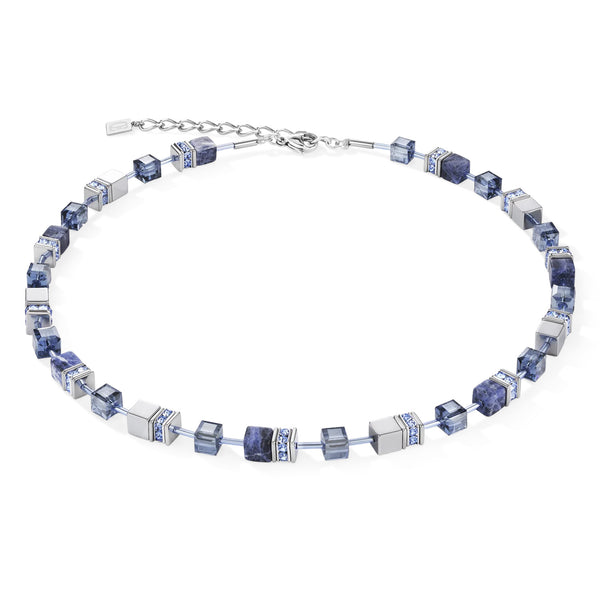 Coeur De Lion GeoCUBE® Necklace Sodalite & Hematite Blue