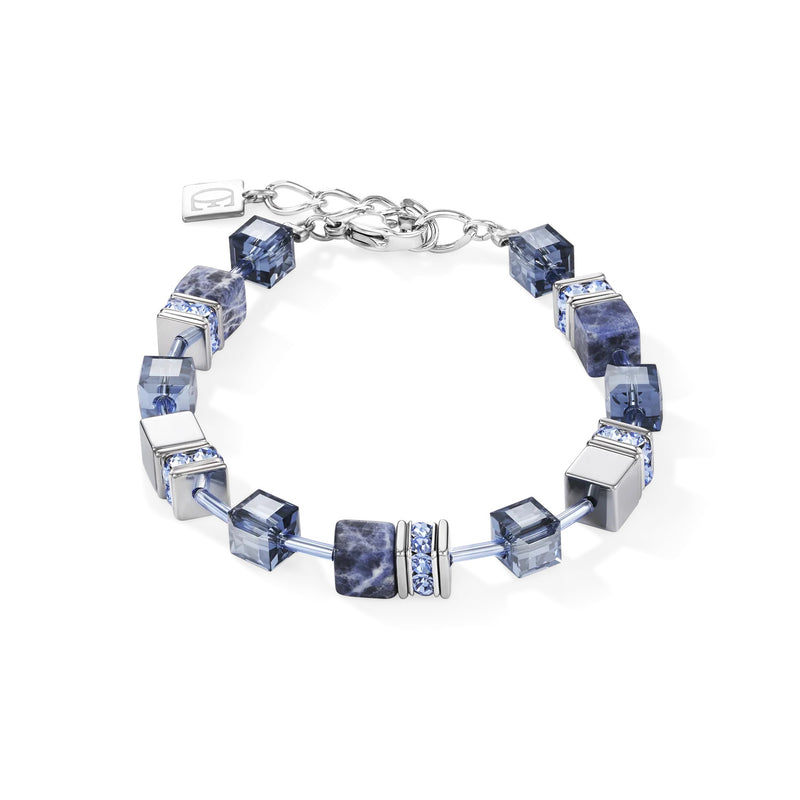 Coeur De Lion GeoCUBE® Bracelet Sodalite & Hematite Blue