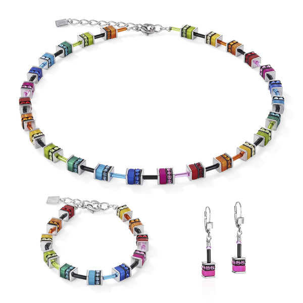 Coeur De Lion GeoCUBE® Classic Polaris & Rhinestone Bracelet Multicolour