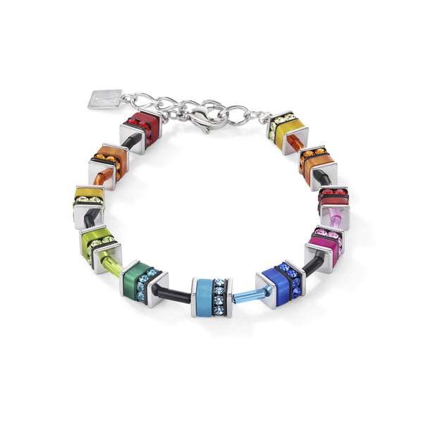 Coeur De Lion GeoCUBE® Classic Polaris & Rhinestone Bracelet Multicolour