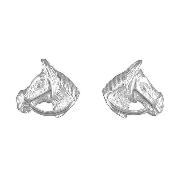 Sterling Silver Horse Head Earrings