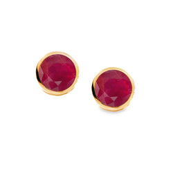 Amore 9ct Gold 3.5mm Ruby Earrings