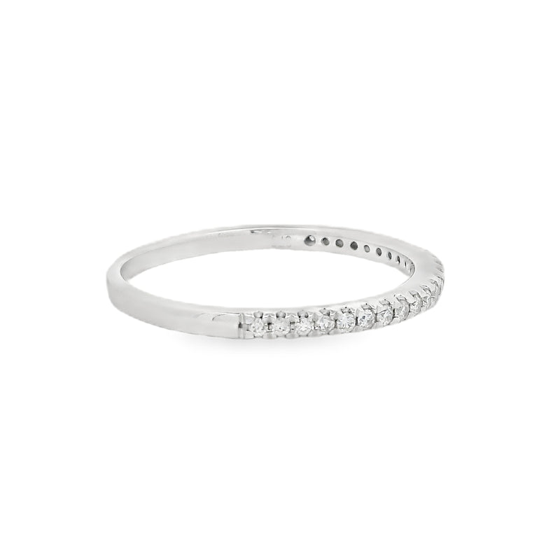 Diamond 24 Stone Diamond Eternity Ring 9ct White Gold side