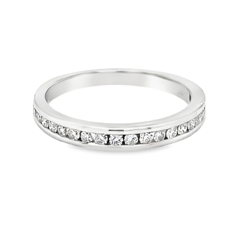 Diamond Eternity Ring 0.25ct Channel Set 9ct White Gold