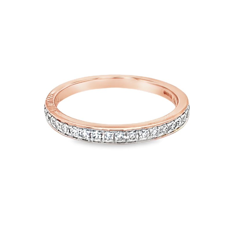 Diamond 20 Stone Diamond Eternity Ring 9ct Rose Gold