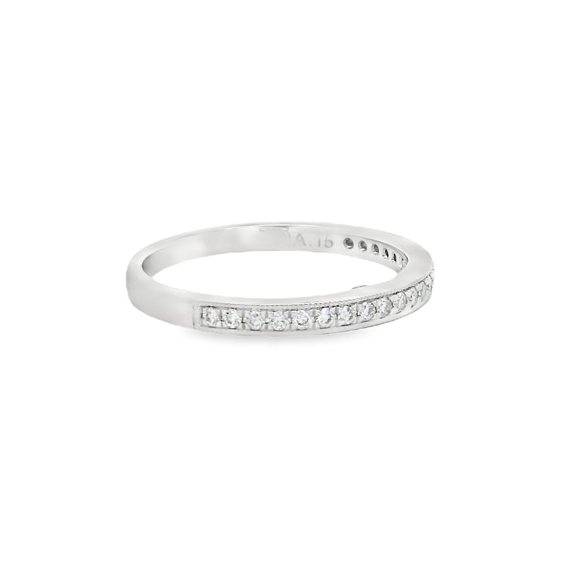 Diamond 0.15ct Eternity Ring Platinum side