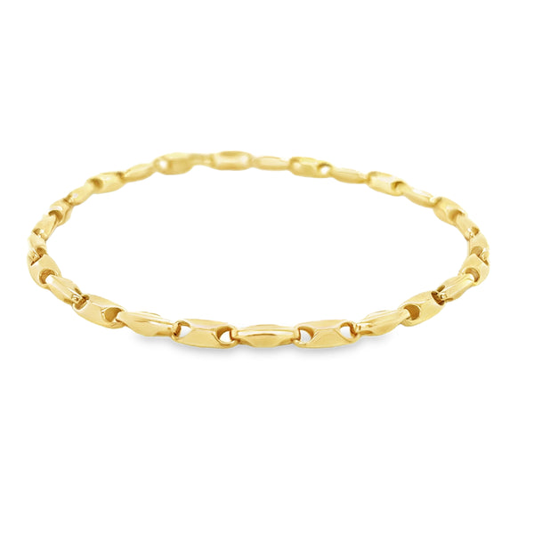 9ct Gold Nugget Link Bracelet