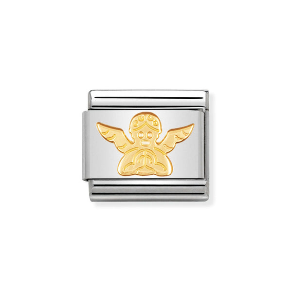 Nomination Classic Link Angel Charm in Gold