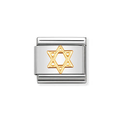 Nomination Classic Link Star of David Charm in Gold