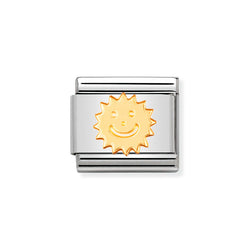 Nomination Classic Link Sun Charm in Gold 330110/02