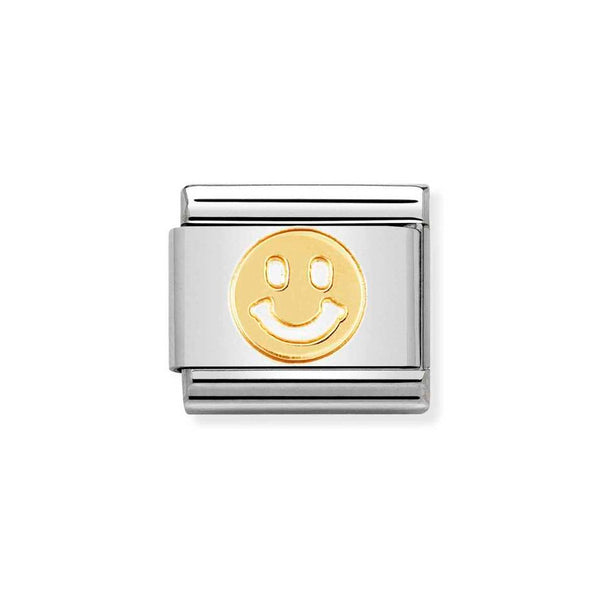 Nomination Classic Link Smile Charm in Gold