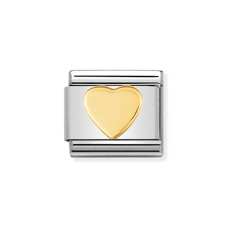 Nomination Classic Link Heart Charm in Gold