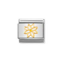 Nomination Classic Link Edelweiss Charm in Gold