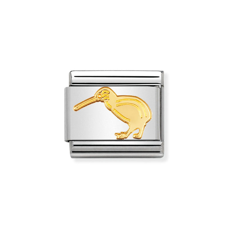 Nomination Classic Link Kiwi Charm in Gold