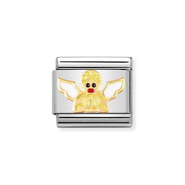 Nomination Classic Link Angel Charm in Gold