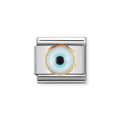 Nomination Classic Link Greek Eye Charm in Gold