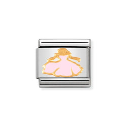 Nomination Classic Link Princess Charm in Gold