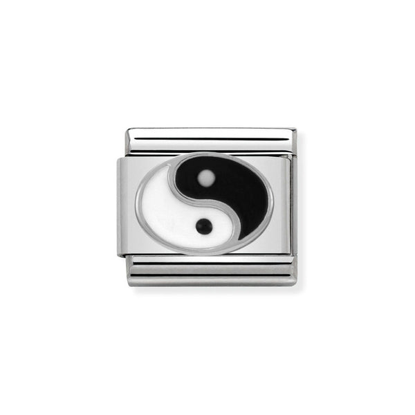 Nomination Classic Link Ying Yang Charm in Silver