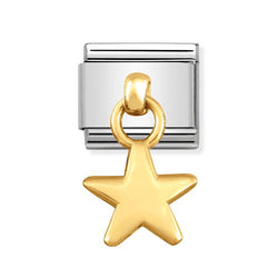 Nomination Classic Link Pendant Star Charm in Gold