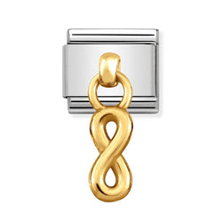 Nomination Classic Link Pendant Infinity Charm in Gold