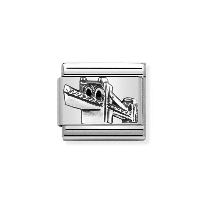 Nomination Classic Link Skyline Brooklyn Bridge Charm in Silver