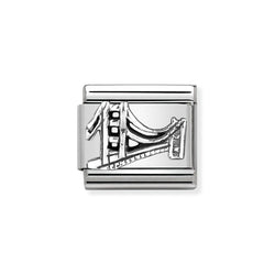 Nomination Classic Link Golden Gate Bridge Charm in Silver