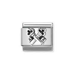 Nomination Classic Link Keys Charm in Silver