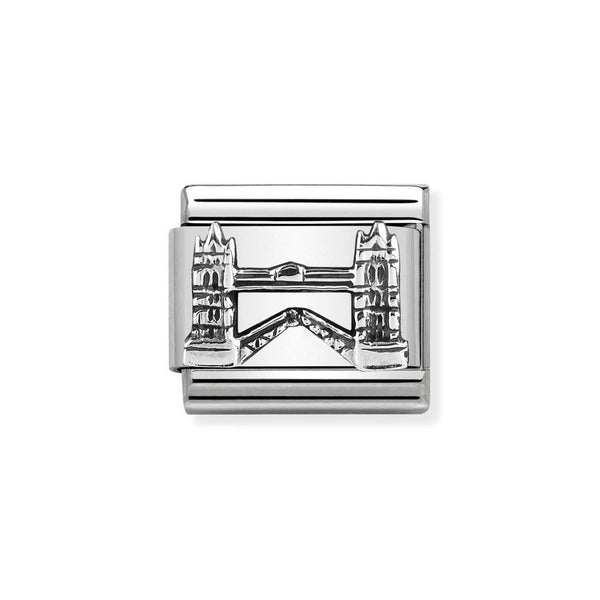 Nomination Classic Link Tower Bridge Charm in Silver