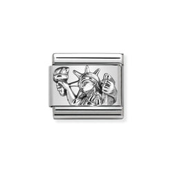 Nomination Classic Link Statue of Liberty Charm in Silver