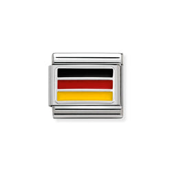 Nomination Classic Link Germany Flag Charm in Silver