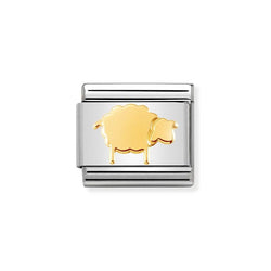 Nomination Classic Link Sheep Charm in Gold