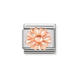 Nomination Classic Link Daisy Charm in Rose Gold