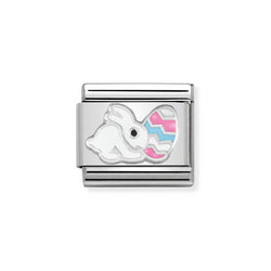 Nomination Classic Link Easter Bunny Charm in Silver