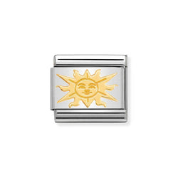 Nomination Classic Link Sun Charm in Gold