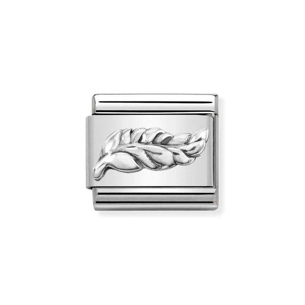 Nomination Classic Link Feather Charm in Silver